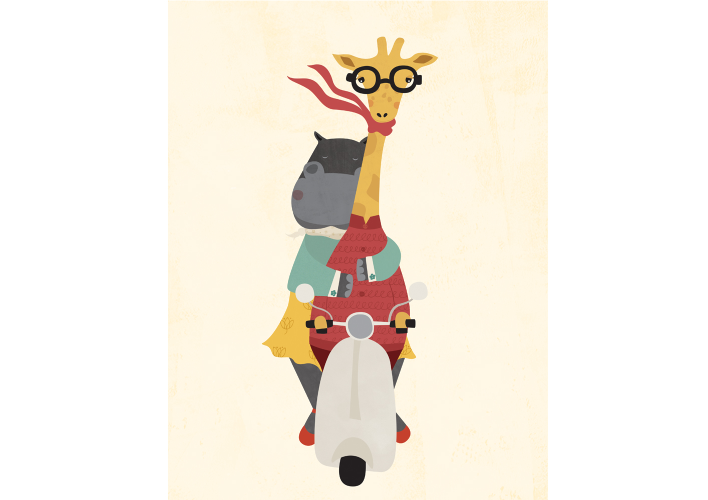 Постер Жирафы в очках